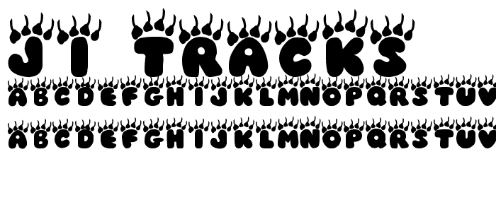 JI Tracks font
